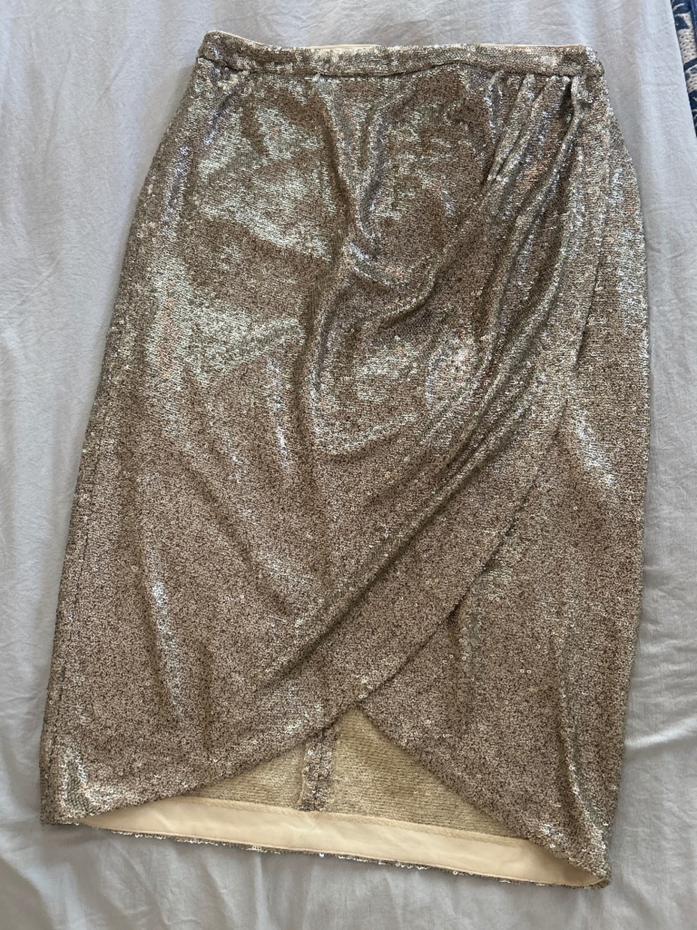 Sequins wrap skirt